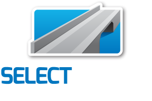 Select Bridges logo negative.